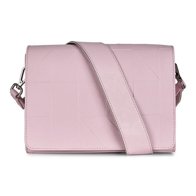 Women ECCO GEOMETRIK - Shoulder-Bags Pink - India XLIMHZ986